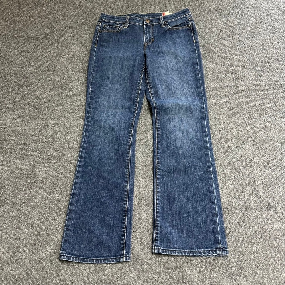 Gap Jeans Womens Size 2P Blue Classic Straight Leg Stretch Denim Dark Wash